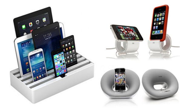 Dokkolóállomások mobil eszközök töltéséhez