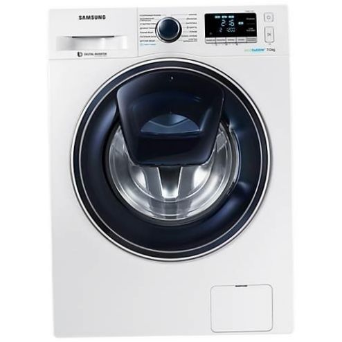 Samsung WW70K62E09WDLP mosógép - tervezési jellemzők: automatikus dobpozicionálás, kerekek, 180 fokos ajtónyitás