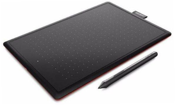 WACOM One Medium CTL-672 fekete/piros