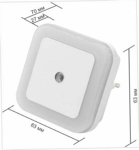 Éjjeli lámpa Cadena Ledsquare, 0.5W - tápegység