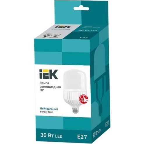 Lámpa LED IEK LLE-230-40, E27, HP, 30W - színhőmérséklet: 4000 K