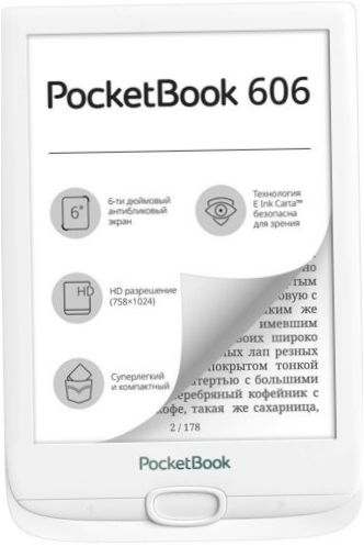 6" PocketBook 606 8GB eBook - Kijelző típusa: Carta