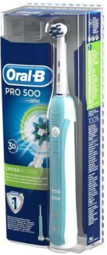 Oral-B Pro 500 CrossAction, kék és fehér