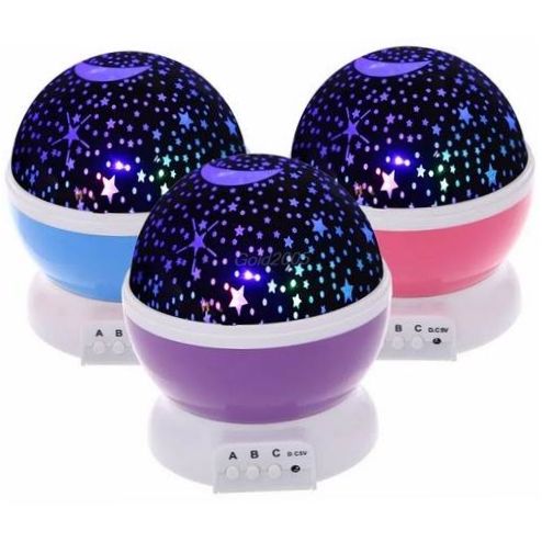 Cosmo Nightlight projektor - Tápellátás: hálózati, akkumulátoros, USB-üzemű