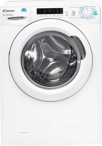 A Candy CSWS4 642D/2 mosógép szárítóval - további funkciók: egyensúlyszabályozás, késleltetett indítás, habszabályozás, centrifugálási sebesség kiválasztása, mosási hőmérséklet kiválasztása, intelligens mosásirányítás