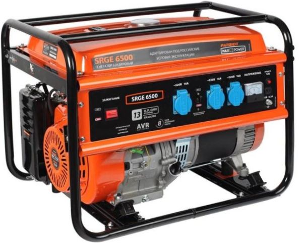 Benzin generátor PATRIOT Max Power SRGE 6500 (474103166), (5500 W) - maximális teljesítmény: 5500 W