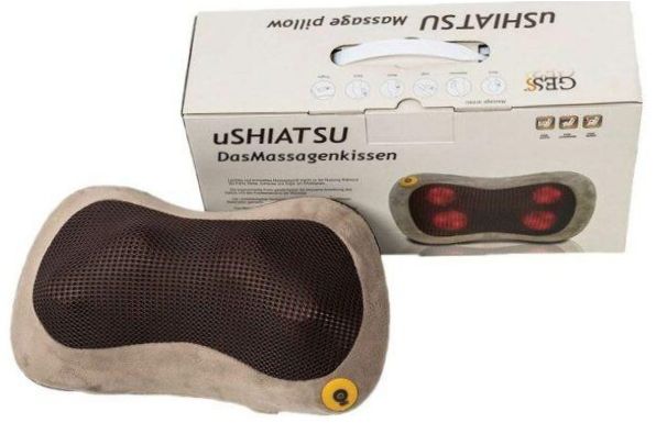 GESS uShiatsu masszázspárna (GESS-129) 34x20x12 cm, bézs színben