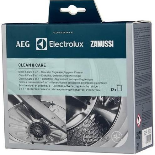 Electrolux Clean Care 3 az 1-ben mosógép tisztító készlet - hatás: zsírtalanítás, vízkőeltávolítás, szagtalanítás