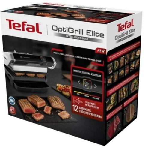 Tefal Optigrill Elite GC750, ezüst/fekete