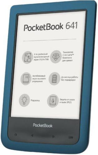 6" PocketBook 641 Aqua 2 8GB eBook - Átló: 6" (1440x1080, 300 ppi)