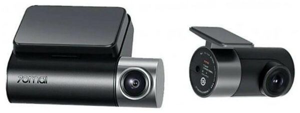 70mai Dash Cam Pro Plus+Hátsó kamera szett A500S-1, 2 kamera, GPS, GLONASS, fekete