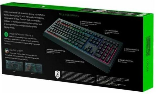 Razer Cynosa V2 fekete