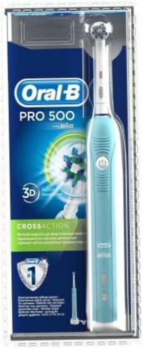 Oral-B Pro 500 CrossAction, kék és fehér
