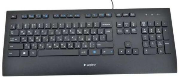 Logitech vezetékes billentyűzet K280e fekete USB