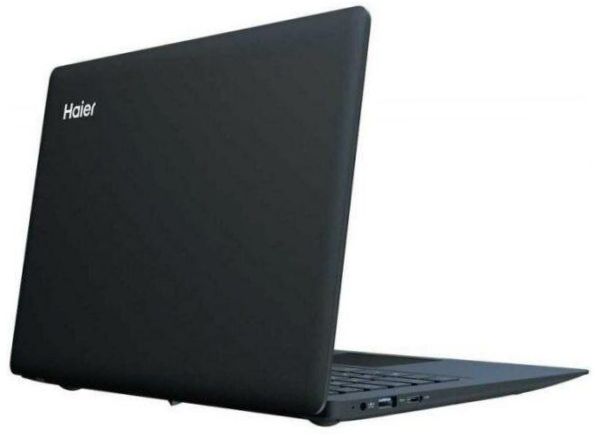 14.1" Haier A1410ED notebook (1366x768, Intel Celeron 1.1GHz, 4GB RAM, 64GB eMMC, DOS), JM02VFE0, FEKETE