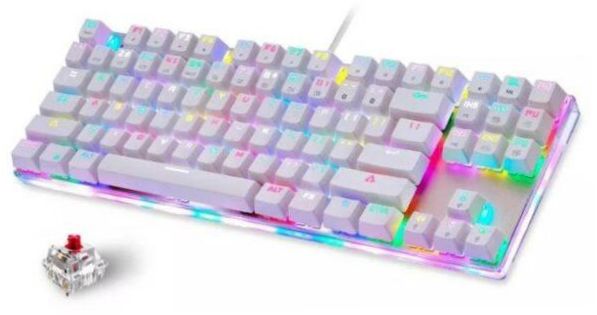 Motospeed K87S RGB piros kapcsoló (+Magyar elrendezés)