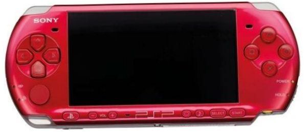 Sony PlayStation Portable Slim és Lite PSP-3000, piros,