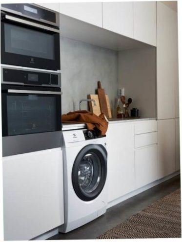 Electrolux EW7WR468W mosógép szárítóval - a szennyes átrakása: a kiegészítő ajtón keresztül