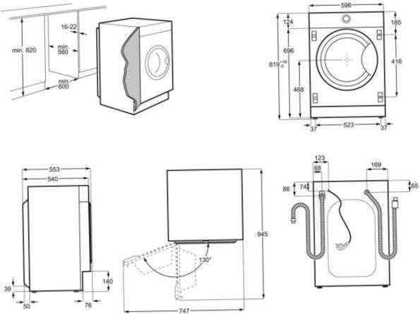 Electrolux PerfectCare 700 EW7W3R68SI mosógép szárítóval - védelem: túlfeszültség ellen, gyermekek ellen, szivárgás ellen