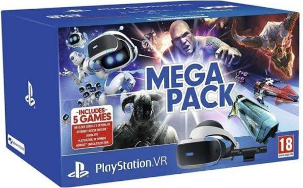 Sony PlayStation VR Mega Pack csomag, fekete és fehér