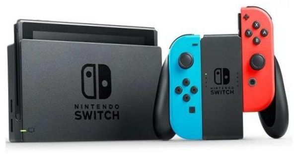 Nintendo Switch rev.2 32GB, neon kék, neon piros,