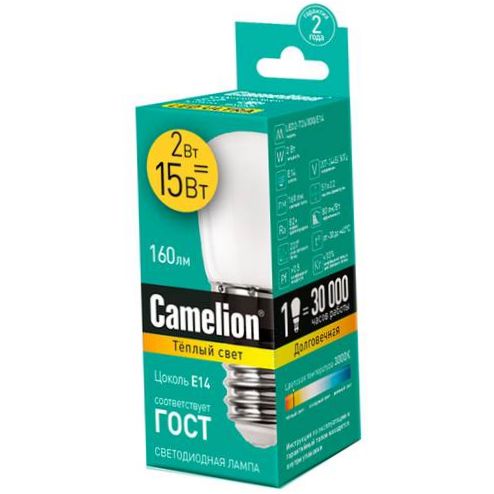 LED izzó Camelion 13153, E14, T26, 2W - teljesítmény: 2W