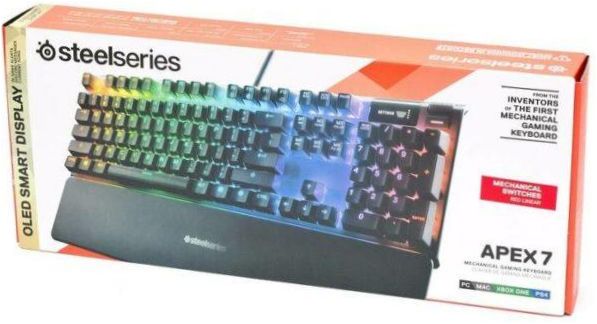 SteelSeries Apex 7 Red Switch fekete USB