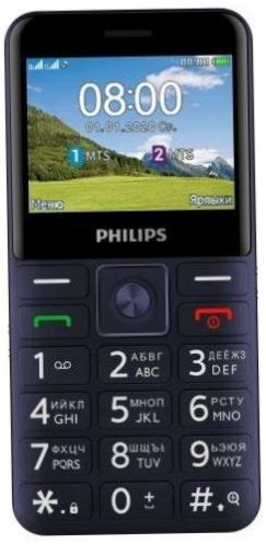 Philips Xenium E207, kék