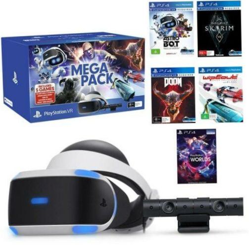 Sony PlayStation VR Mega Pack csomag, fekete és fehér