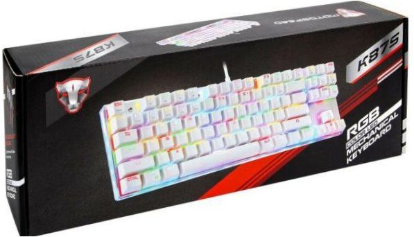 Motospeed K87S RGB Outemu piros fehér