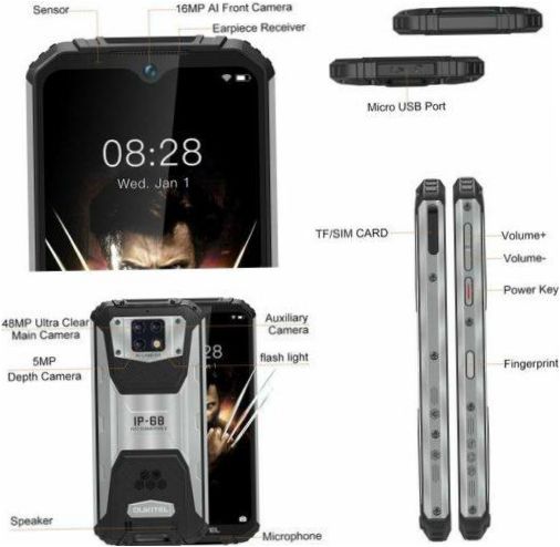 OUKITEL WP6 6/128GB, fekete