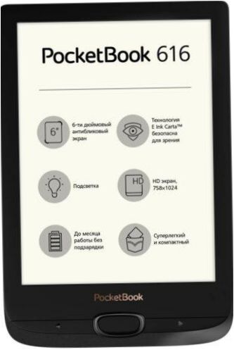 6" PocketBook 616 8 GB eBook olvasó - 6" (1024x758, 212 ppi)