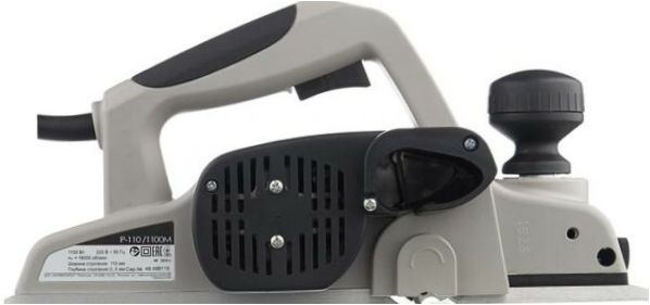 az Interskol R-110/1100M, 1100W-os szürke/fekete színű, álló lámpatesttel