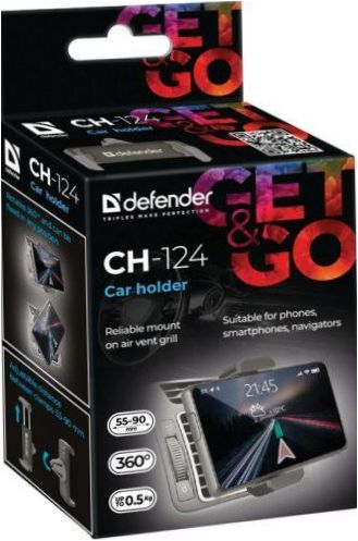 Mobiltelefon-tartó Car Defender CH-124, a szellőzőnyíláson