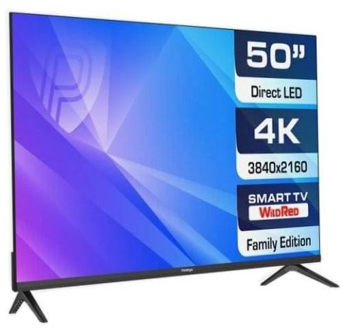 50" Prestigio 50 Top WR LED TV (2021), fekete színű