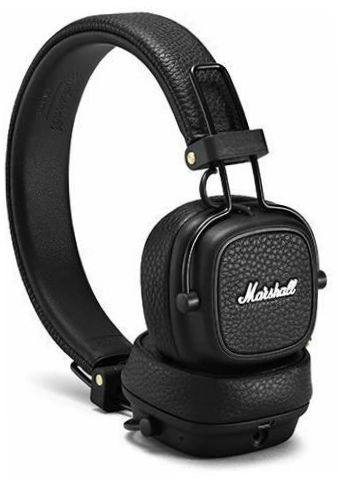 Marshall Major III Bluetooth, fekete