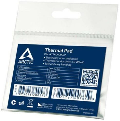 Arctic Thermal Pad APT2560 50mm 50mm 1.5mm 1db