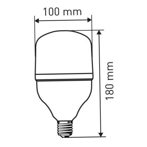 LED izzó ERA B0027003, E27, T100, 30W - fénykibocsátás: nappali fény fehér