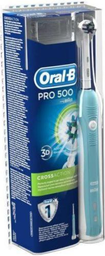 Oral-B Pro 500 CrossAction, kék és fehér