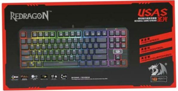 Redragon USAS fekete USB