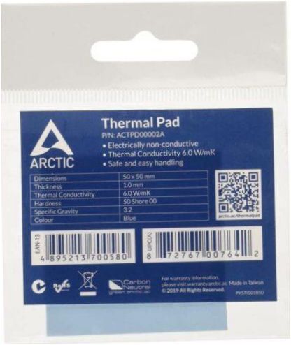 Arctic Thermal Pad APT2560 50 mm 50 mm 1,5 mm 1 db 1 darab