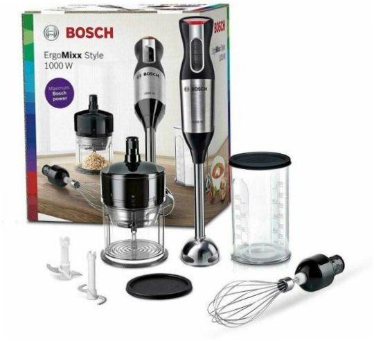 Bosch ErgoMixx MS 6CM6166, rozsdamentes acél/fekete