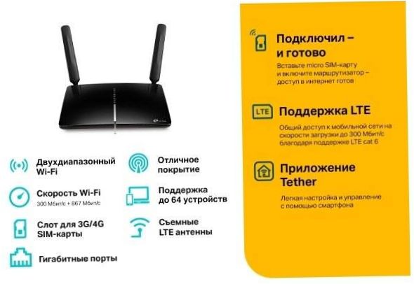 TP-LINK Archer MR600, fekete színű