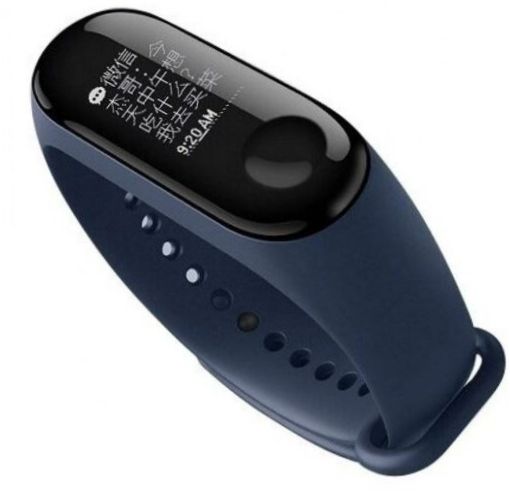 Intelligens karkötő Xiaomi Mi Band 3 - tok anyaga: rozsdamentes acél + műanyag