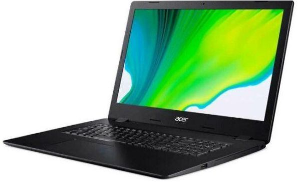 17.3" Acer ASPIRE 3 A317-52-332C notebook (1600x900, Intel Core i3 1.2GHz, 4GB RAM, 256GB SSD, OS-free), NX.HZWER.00Q, Fekete, NX.HZWER.00Q, Fekete