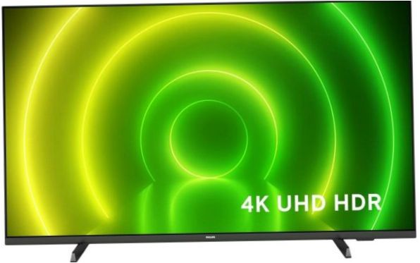 43" Philips 43PUS7406/60 HDR (2021) televízió, fekete színben