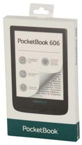 6" PocketBook 606 eBook 8GB - Méretek: 108x161x8 mm, Súly: 145 gr