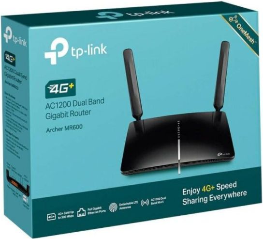 TP-LINK Archer MR600, fekete színű