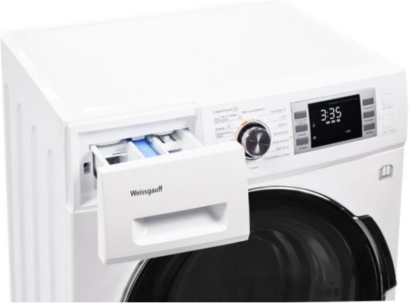 Mosógép szárítóval Weissgauff WMD 4748 DC Inverter - funkciók: térfogatmérés, tarakompenzálás