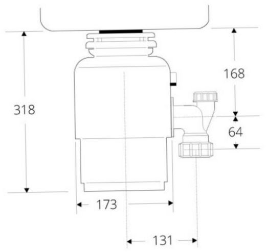 In Sink Erator ISE 56 fekete